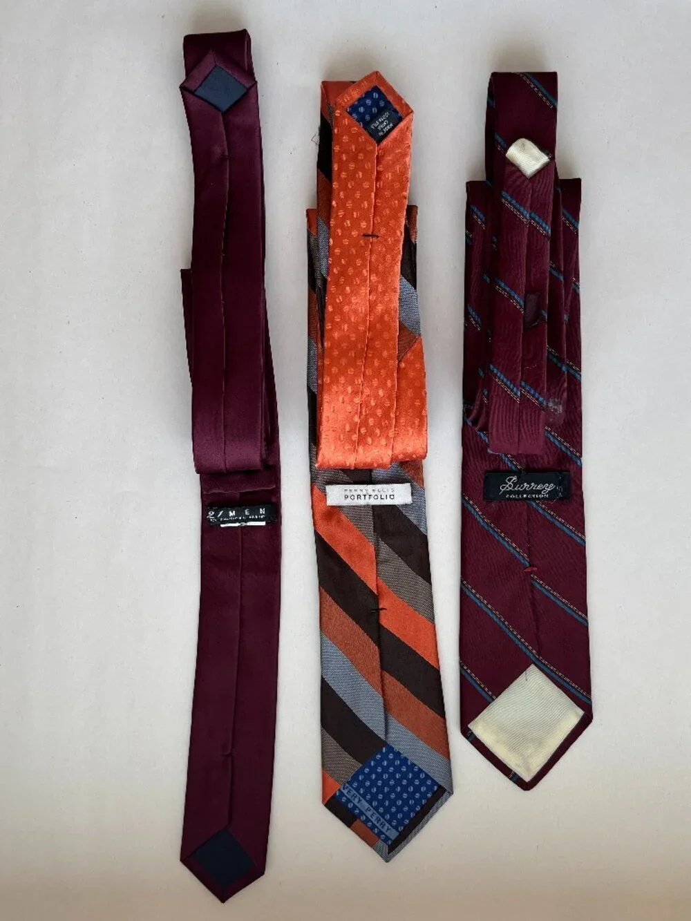 Bundle - 21 Men, Perry Ellis Portfolio, Surrey Collection Men's Tie's Multicolor